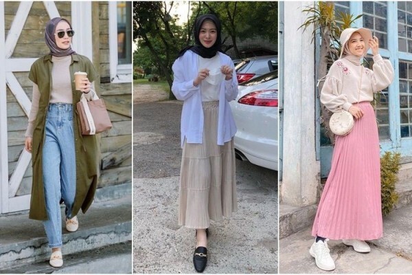 Lihat Inspirasi 5 Style Outfit hijab ala Korea ini yuk