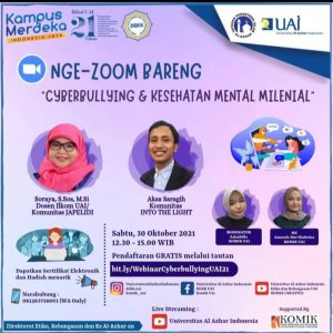 Mengenal Cyberbullying dan Kesehatan Mental Khususnya Terhadap Milenial Melalui webinar
