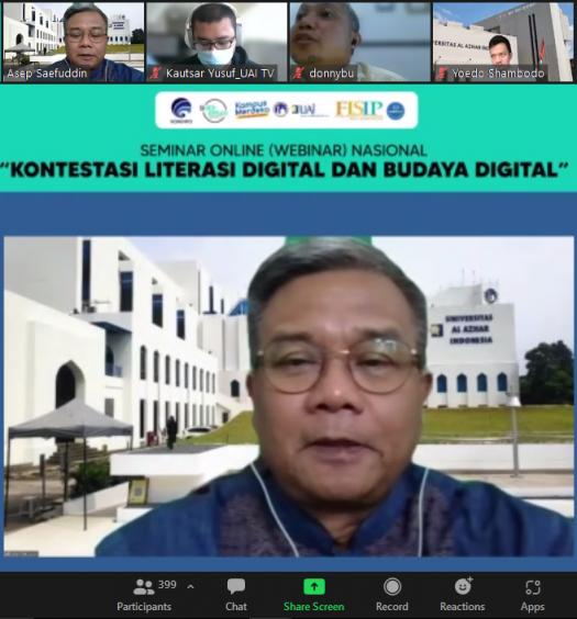 Webinar: Kontestasi Literasi Digital dan Budaya Digital